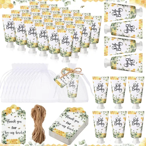 Miniatura 27 de 48 juegos/144 piezas de crema de manos para baby shower, regalos de fiesta para invitados, regalos de novia, boda, agradecimiento, mini juego