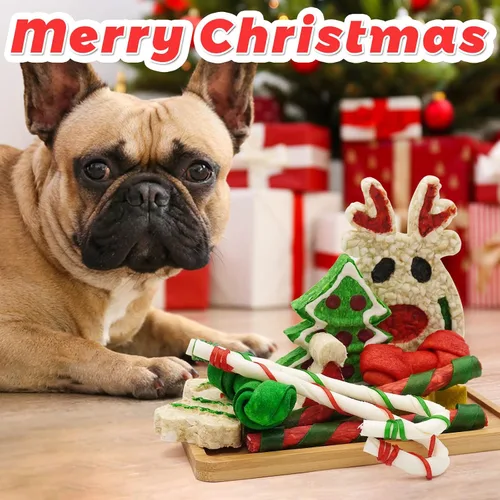 Miniatura 5 de MON2SUN 11Count - Calcetín de Navidad para perros pequeños