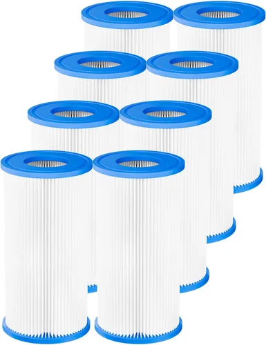 Miniatura 8 de Cartucho de filtro de piscina para tipo A o C, paquete de 2 compatibles con piscinas sobre 29000E/59900E, filtro de natación reutilizable tipo A/C