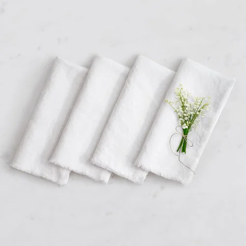 Miniatura 33 de Paños de cocina de lino de Linen World 14 x 28 pulgadas, juego de 6 paños de cocina y té decorativos, paños de cocina de lino europeo lavados