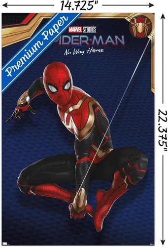 Miniatura 3 de Trends International Marvel Spider-Man: No Way Home - Póster de pared para disfraz rojo, 22.4 pulgadas de largo x 14.7 W, paquete de póster