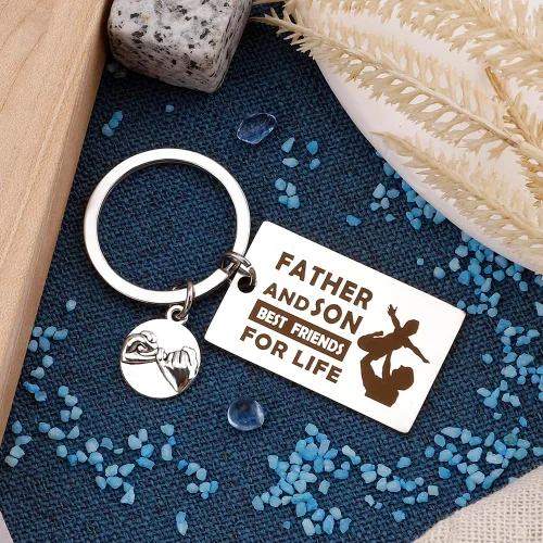 Miniatura 6 de OALCQ Regalos para padres de hija, regalo para papá, llavero para padres, regalo de niños, regalos para papá