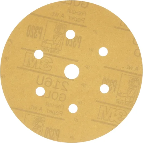 Miniatura 19 de 912 Hookit disco de arena P5A de 3" color oro de 3M, P400, 6, Dorado