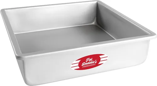 Miniatura 25 de Fat Daddio's PSQ-442 - Molde cuadrado de aluminio anodizado para tartas, 4 x 2 pulgadas