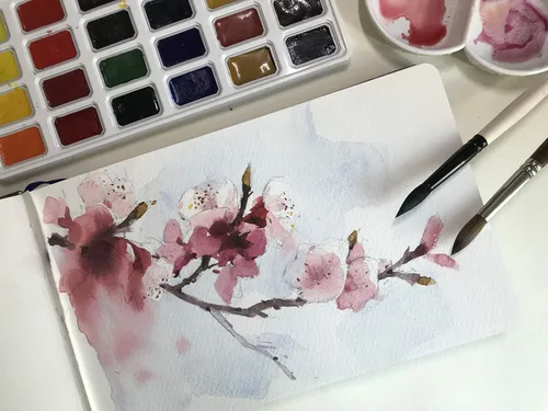 Miniatura 2 de tumuarta Cuaderno de Acuarela, 3.5x5.5”, 140 LB, 300 g/m², Papel de Algodón, Prensado en Frío, 24 Hojas, 48 Páginas, Libros de Bocetos de Papel