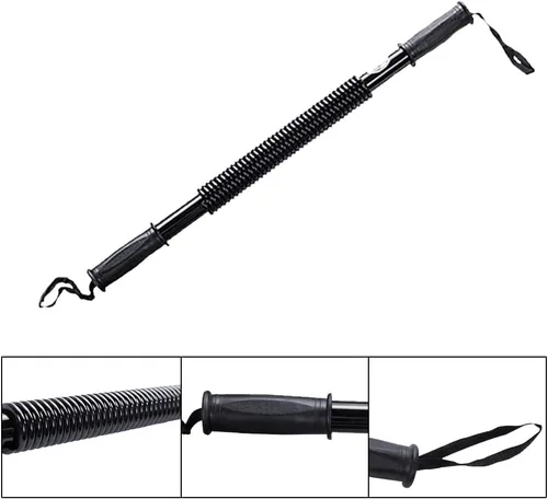 Miniatura 2 de Boshen Barra giratoria de potencia para entrenamiento de fuerza superior del cuerpo, entrenamiento de fuerza resistente, 44 libras/66 libras/88 110