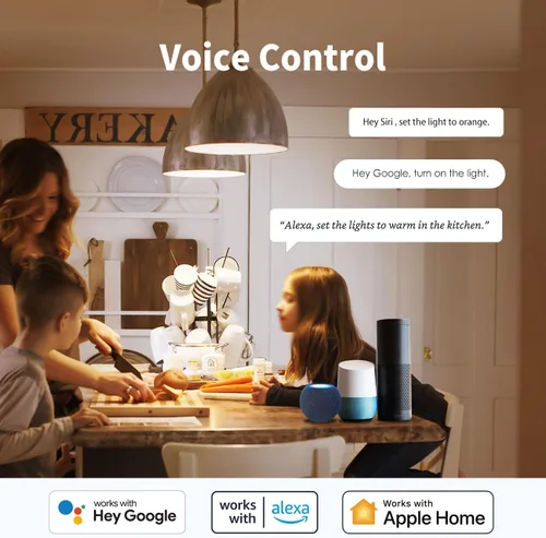 Miniatura 4 de ANWIO Matter - Bombillas inteligentes de 8.5 W (60 W de reemplazo) Bombilla LED A19 E26 compatible con la aplicación SmartThings, Alexa, Google