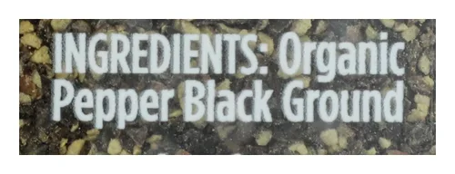 Miniatura 2 de Pimienta picante orgánica molida negra de 14 onzas certificada sin gluten (28 mallas)