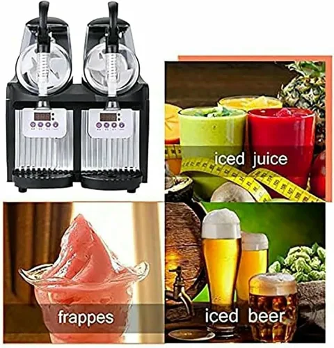Miniatura 4 de Fabricante de granizado congelado,Máquina comercial de hielo Slush,Máquina de hacer granizados de hielo,Máquina de bebida congelada de batido