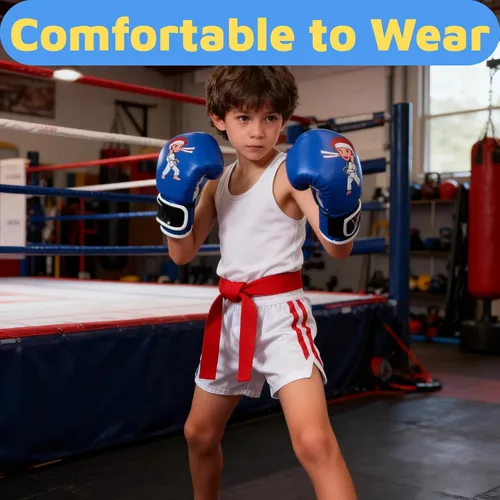 Miniatura 4 de Guantes de Boxeo para Niños Guantes de Boxeo para Niños Rojo Azul
