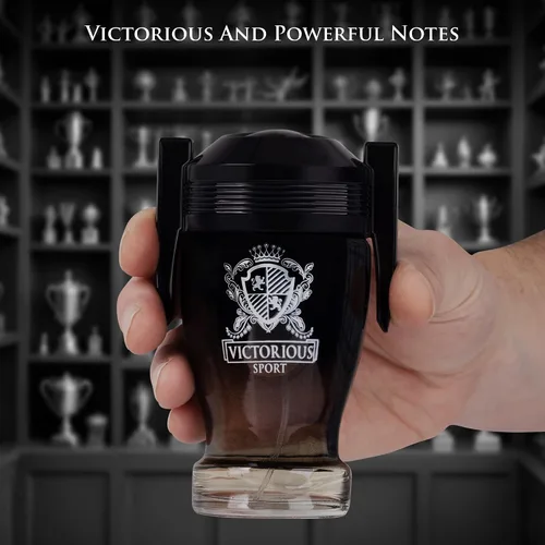 Miniatura 5 de Victorious Sport Eau De Toilette para hombre, 3.4 onzas líquidas, una fragancia diseñada para campeones, base cálida de vainilla, frijol tonka