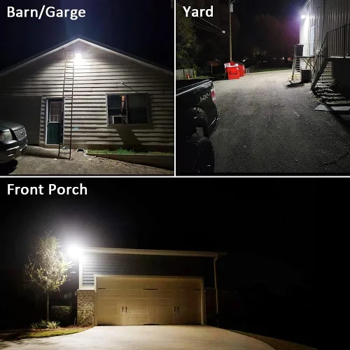 Miniatura 7 de Luz LED de granero, 70 W, 5000 K, luz diurna, 9800 lúmenes, luz LED de atardecer a amanecer, luz LED para patio al aire libre con fotocélula, 700 W