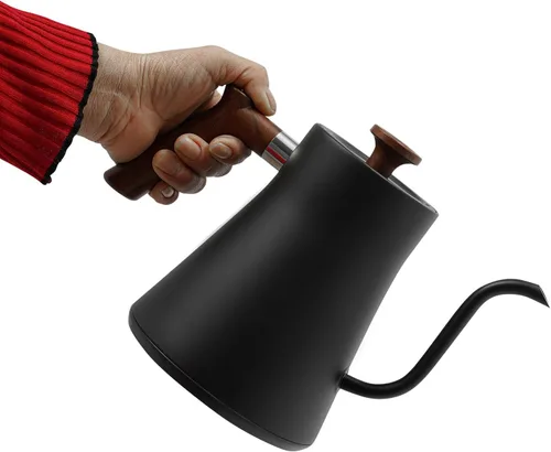 Miniatura 2 de Hervidor eléctrico de cuello de cisne, hervidor de control de temperatura, cafetera de 0.9 L con base de calefacción para hogar, oficina, hotel