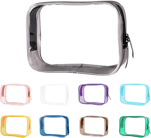 Miniatura 5 de Bolsa de aseo transparente pequeña Buminee, bolsa de viaje aprobada por la TSA, bolsas de viaje para artículos de tocador, bolsa de cosméticos