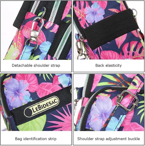 Miniatura 5 de Brazalete deportivo para correr al aire libre, a prueba de sudor, con bolsa para el brazo, correa para el hombro, cartera cruzada, bolsa casual