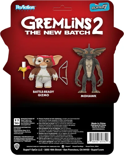 Miniatura 4 de Super7 Figuras de Reacción de Gremlins - Gizmo (Tarjeta de Personaje Listo para la Batalla) Figura de Acción