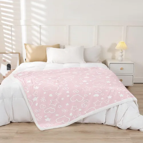 Miniatura 26 de Skull Flannel Fleece Throw Blanket 40"x50" Cartoon Skulls Fuzzy Blanket for Sofa Couch Love Hearts Polka Dots All Season Bed Blankets Plush