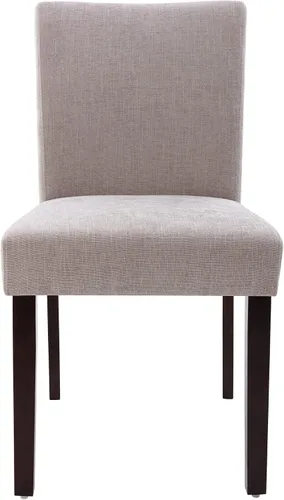 Miniatura 8 de Watson & Whitely Juego de 6 Sillas de Comedor Tapizadas, Sillas de Comedor de Tela sin Brazos con Patas de Madera Maciza y Respaldo para Cocina