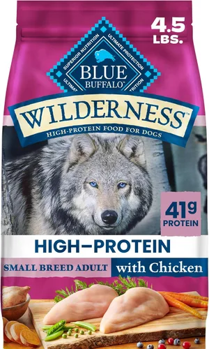 Blue Buffalo Wilderness - Alimento seco para perros adultos de raza pequeña, pollo real con ingredientes naturales