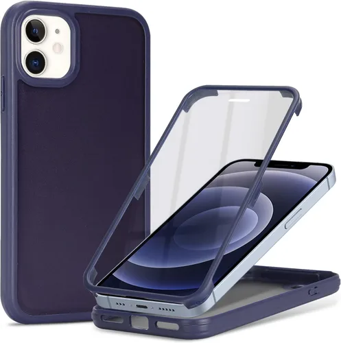 Miniatura 40 de Funda para iPhone 13 mini con protector de pantalla integrado y protección de cuerpo completo, para Apple iPhone 13 Mini, fundas para hombres, Rojo