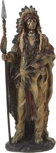 StealStreet SS-G-11358 Estatua de decoración india coleccionable de guerrero nativo americano