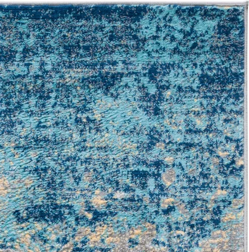 Miniatura 8 de SAFAVIEH Jasper Collection - Alfombra decorativa de 2 x 4 pies, gris y azul, diseño abstracto moderno, no desprende pelusa y de fácil cuidado, ideal