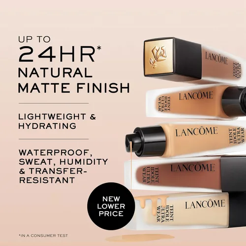 Miniatura 3 de Lancôme Teint Idole Ultra Wear Natural Matte Foundation - Base mate natural, de larga duración, cobertura media a completa, acabado natural, fórmula