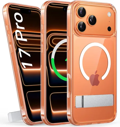 Miniatura 29 de BXYJY Funda magnética para iPhone Air con soporte, compatible con MagSafe, botón de control de cámara, protección completa de la lente, caída
