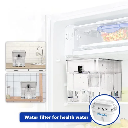 Miniatura 6 de Filtro de agua estándar, filtros de repuesto estándar para jarras y dispensadores, sin BPA, 1 unidad