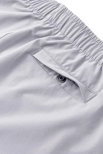 Miniatura 9 de JMIERR Pantalones cortos casuales para hombre, de algodón, con cordón, para verano, playa, tela cruzada, pantalones cortos de golf chinos