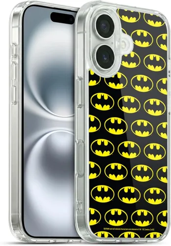 Miniatura 357 de Head Case Designs Funda de gel con licencia oficial de Batman DC Comics Bat Signal Logos [protección de grado militar] compatible con Apple iPhone 7