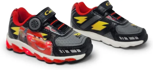 Miniatura 4 de Disney Cars Boy's Lighted Athletic Sneaker Lightning McQueen Light Up Shoes Children WAdjustable Strap