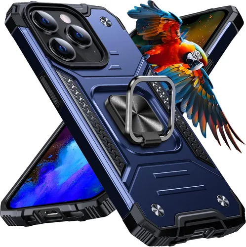 Miniatura 18 de Anqrp Funda resistente para iPhone 6/7/8/SE/SE2 con soporte de anillo mejorado y agarre, grado militar, a prueba de golpes, resistente y robusta