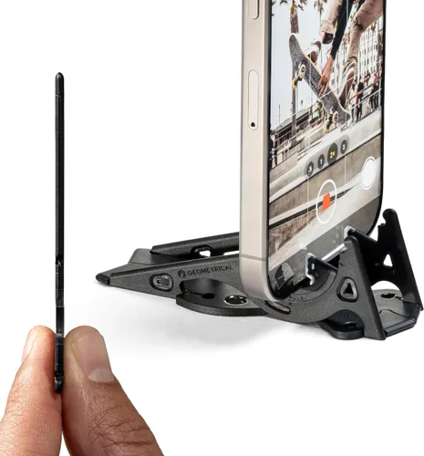 Miniatura 8 de GEOMETRICAL Trípode de bolsillo PROv2 - Soporte tamaño tarjeta, para iPhone, kit universal azul alienígena