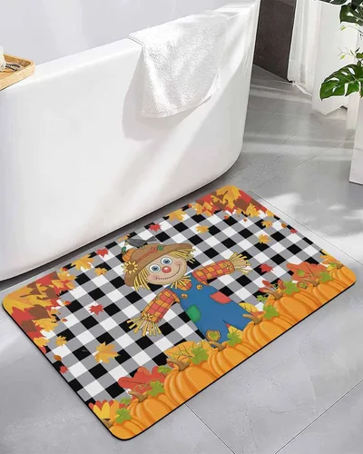 Miniatura 9 de Tapete de baño con rama dorada para bañera, antideslizante, de secado rápido y absorbente, tierra de diatomeas, cocina, ducha, fregadero, lavable