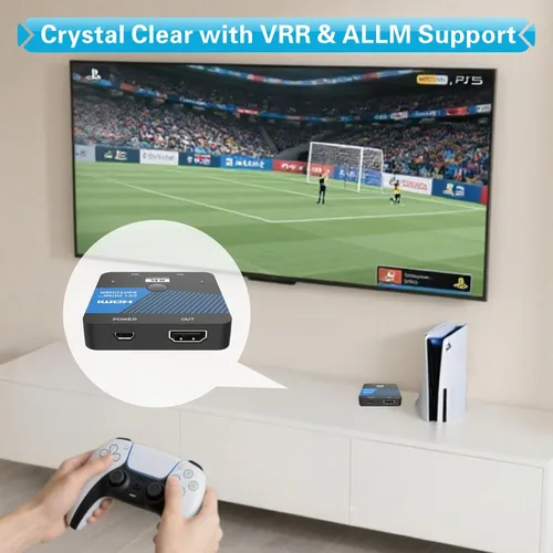 Miniatura 5 de 8K HDMI Switch 2 en 1 salida 4K @120Hz HDMI Switcher Soporte HDR10+, Dolby Vision, VRR, ALLM