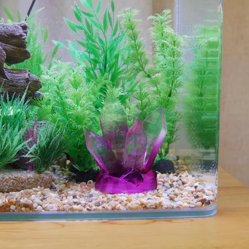 Miniatura 2 de Penn-Plax Deco-Replicas - Decoración de acuario de racimo de cristal, resina duradera, fácil de limpiar, adorno de cristal seguro para tanques