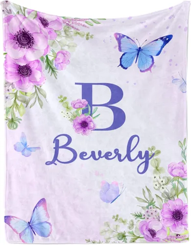 Miniatura 8 de Manta de bebé personalizada, manta con nombre personalizado para niños, bebés y adultos, mantas con animales personalizadas para niñas, niños