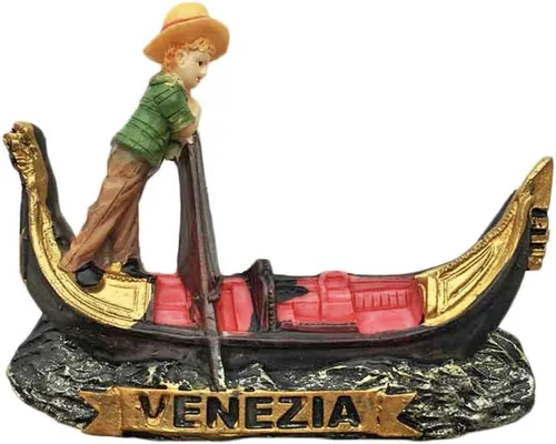 Venecia Venecia Italia refrigerador imán 3D góndola viaje pegatinas recuerdos, resina hogar y cocina decoración, Italia refrigerador imán de China