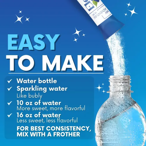 Miniatura 4 de Bolsas de Polvo de Electrolitos Cero Azúcar Sabor Frambuesa Azul (Paquete de 30) - Ingredientes Completamente Naturales, Energía Libre de Cafeína