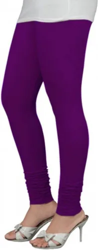 Miniatura 49 de ladyline Leggings Churidar elásticos de algodón para mujer Extra largos de longitud completa de cintura alta Talla regular y grande Pantalones
