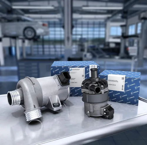 Miniatura 2 de Pierburg Bomba de vacío Bomba de paletas rotativas para rotación Drive recta con junta Gasolina mecánica # 7.24807.31.0 # OEM 11667519457 para BMW
