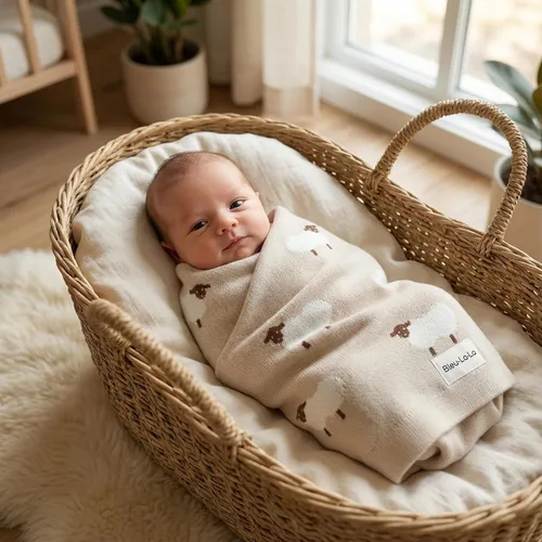 Miniatura 4 de Manta para bebé, 100 % algodón de lujo, suave, acogedora, ligera, unisex, para recepción, manta de regalo para recién nacidos, bebés y niños 19