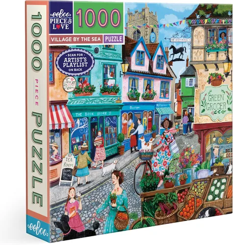 Miniatura 13 de eeBoo Rompecabezas de 1000 piezas, rompecabezas de boticario antiguo para adultos, cuadrado de 23 x 23 pulgadas, fabricado con tablero reciclado