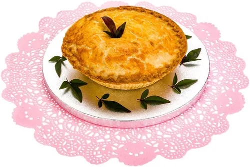 Miniatura 64 de Restaurantware Pastry Tek Blondas de Encaje de 4 x 4 Pulgadas 100 Vajilla Decorativa - Blondas de Mesa Desechables Redondas de Papel Negro