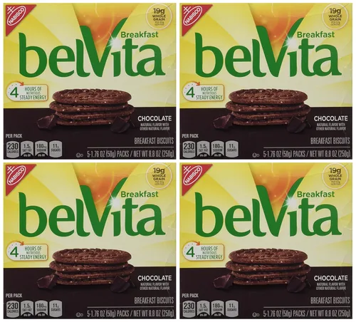 Miniatura 33 de belVita Galletas de desayuno con canela y azúcar morena, 12 paquetes (4 galletas por paquete)