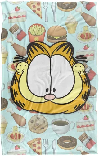 Miniatura 2 de Garfield - Manta de 36 x 58 pulgadas, comida para gatos sedosa al tacto súper suave