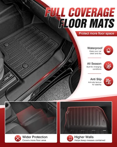 Miniatura 4 de Alfombrillas para 2020-2026 Chevy Silverado/GMC Sierra 1500/2500HD/3500HD de 2 filas y 4 puertas y 2019 1500 de 2 filas y 4 puertas sin caja