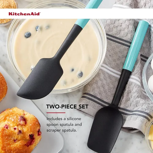 Miniatura 6 de KitchenAid Juego de espátulas universal, 2 piezas, Aqua Sky