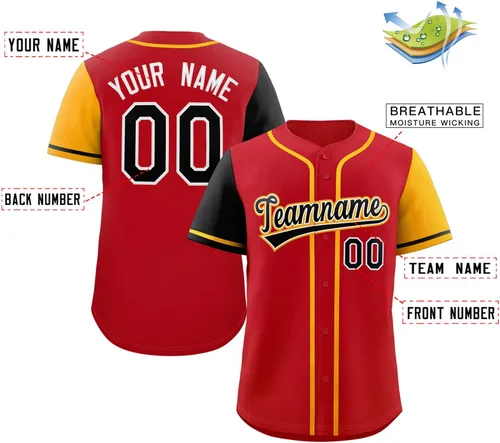 Miniatura 34 de Camisetas de béisbol personalizadas con botones de manga corta, número de nombre cosido personalizado / impreso para adultos y jóvenes